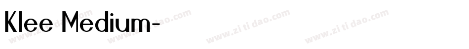 Klee Medium字体转换